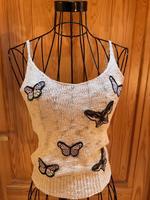 Stricktop mit Schmetterlingen 100% Baumwolle Rheinland-Pfalz - Bad Ems Vorschau