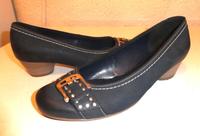 Ara Slipper Ballerina Pumps blau 37 UK 4 H  Decksohle Leder Baden-Württemberg - Wertheim Vorschau