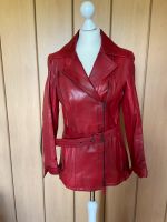 Lederjacke, Blazer, bikerjacke, rot, Gr. 38/40, „Made in italy“ Bayern - Burgthann  Vorschau