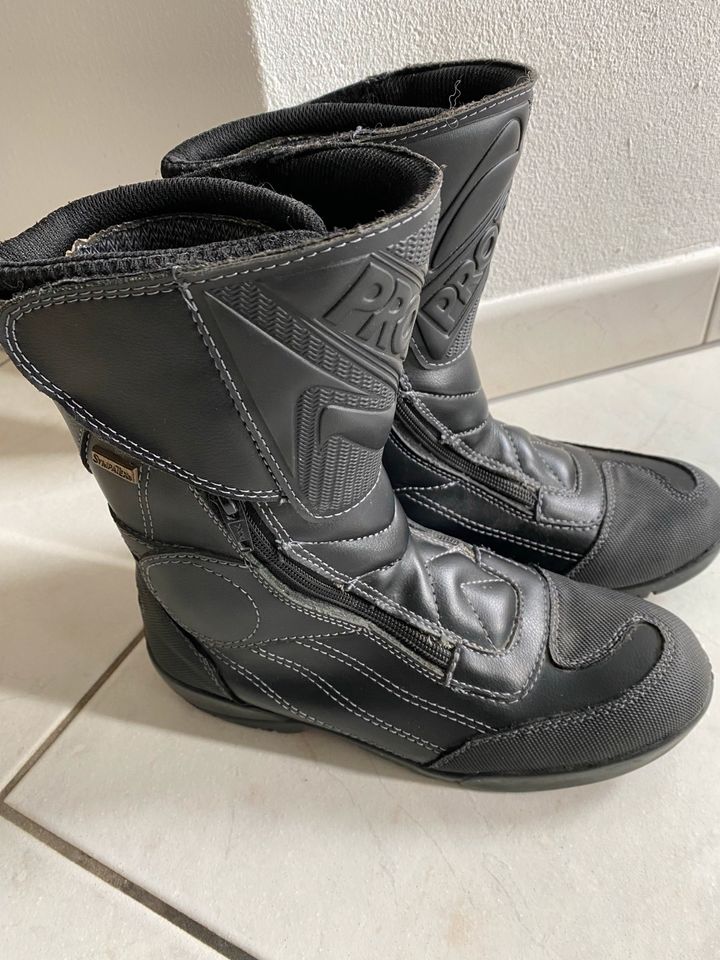 Motorradschuhe Motorradstiefel Probiker Sympatex Gr. 40 in Weitefeld