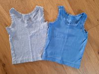 2 Tops mit Spitze • 74/80 • blau/grau Bayern - Moosthenning Vorschau