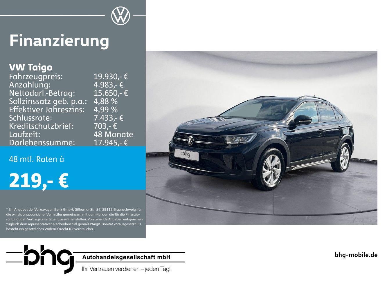 Abbildung des Autos Volkswagen Taigo Life 1,…