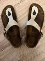 Birkenstock Gizeh leicht schimmernd in cremefarben Gr.36 Berlin - Tempelhof Vorschau