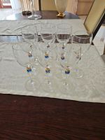 Weingläser, 10 vintage Gläser von Luminarc France, gold, blau. Rheinland-Pfalz - Gensingen Vorschau