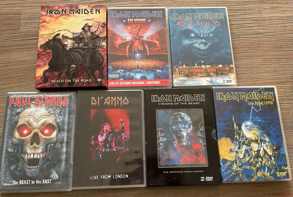 IRON MAIDEN DVDs in Waltrop