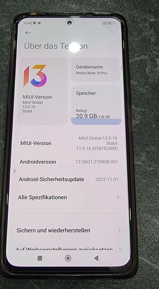 Redmi Note 10 Pro 128GB in Saarbrücken