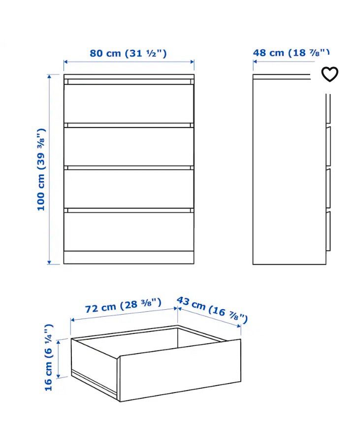 Malm Kommode Ikea in Wrestedt