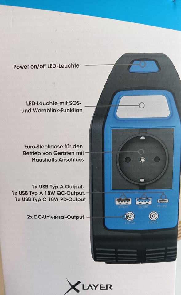 XLayer Mobile Powerstation 150W Black / Blue 42.000 mAh / 155Wh in Wilhelmshaven