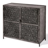 Kommode / Sideboard Metall dunkelgrau Wurster Nordseeküste - Nordholz Vorschau