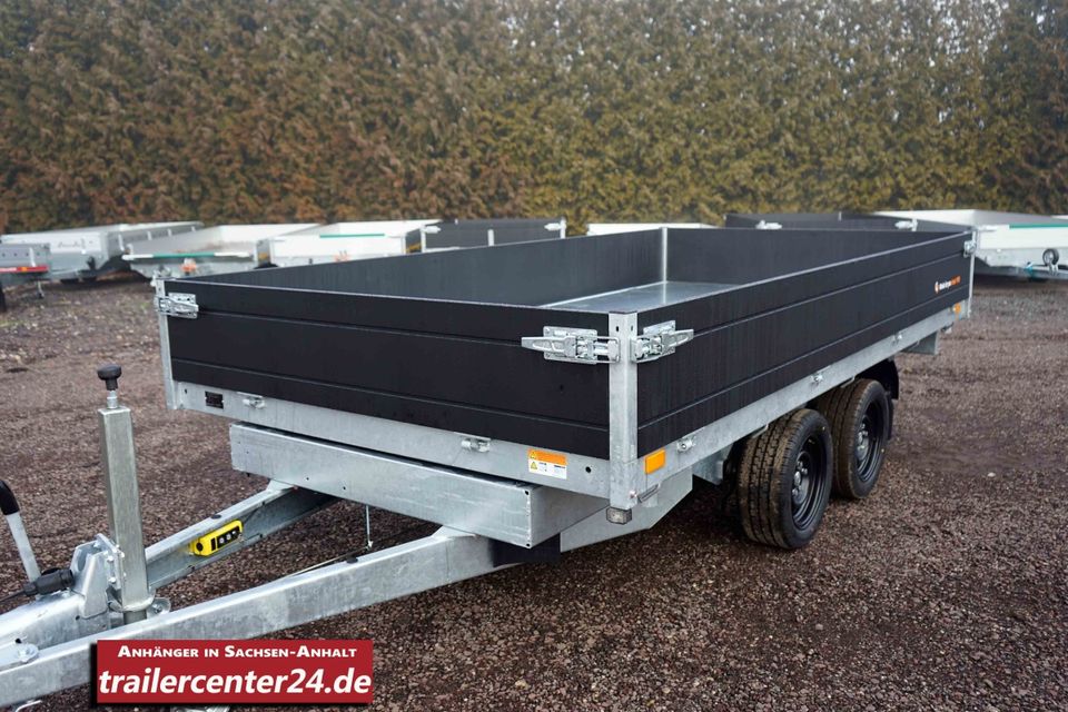 3.5t elektr. Dreiseitenkipper 3.56 x 1.84m mit Nothandpumpe in Sülzetal