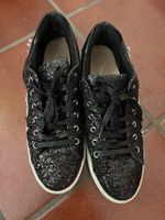 Sneaker mit Glitzer und bunten Patches, Fb. schwarz, Gr. 41 München - Trudering-Riem Vorschau