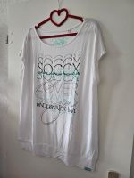 Soccx Shirt mit Druck Gr. 42 weiss mit mint Berlin - Marzahn Vorschau