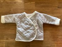 Baby Jacke Weste Gr. 50/56 weich flauschig weiß grau Handmade Bayern - Regen Vorschau