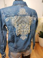 Hochwertige Sarah Kern Pearl Jeansjacke 34 36 Perlen Applikation Nordrhein-Westfalen - Übach-Palenberg Vorschau