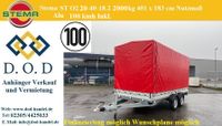 Stema Tandem Tieflader Alu 100 Kmh 2t 2000kg mit Hochplane 4x1,8m Nordrhein-Westfalen - Castrop-Rauxel Vorschau