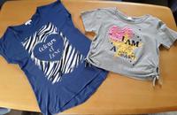 Sommershirt T-shirt Shirt blau + grau  Gr. 164/170 / 176  je Bayern - Königsbrunn Vorschau