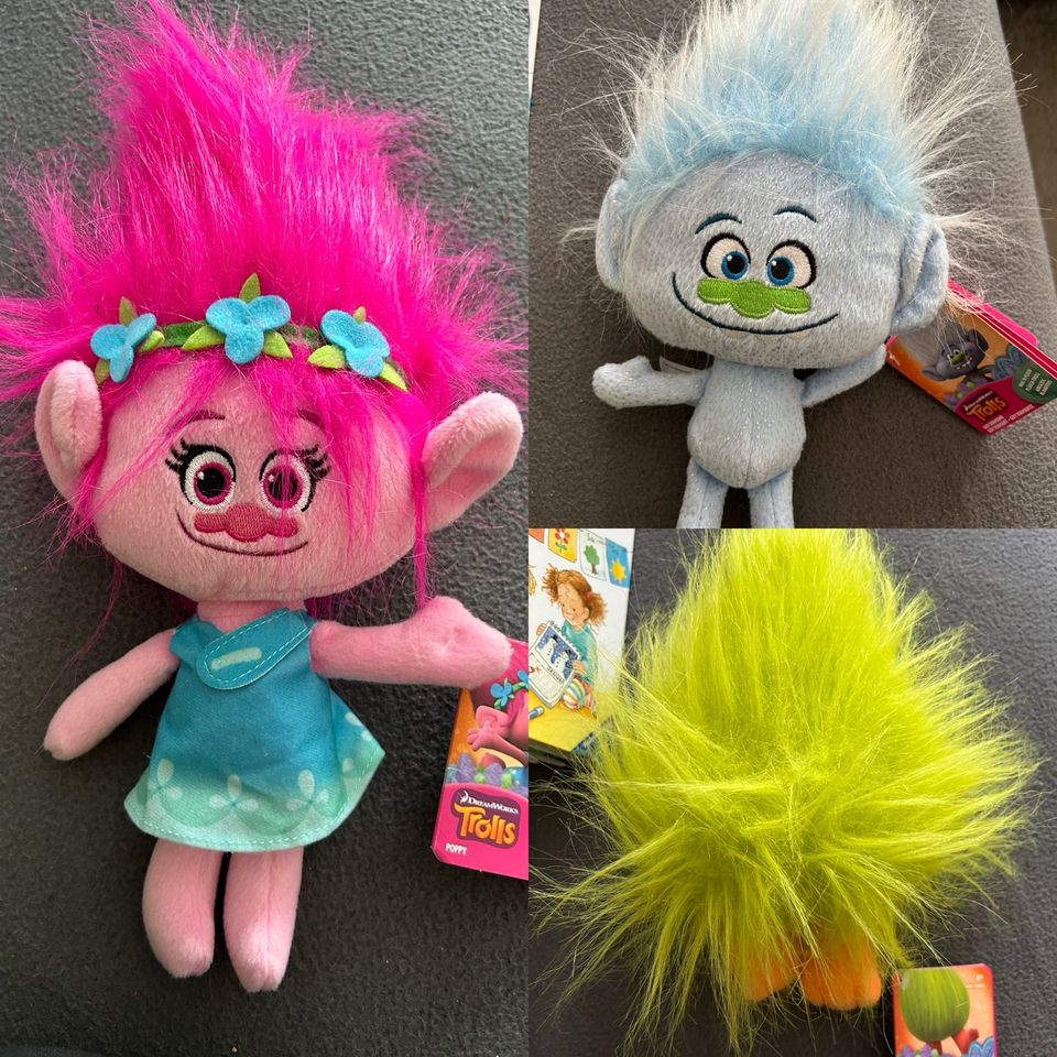 Trolls Plüschfiguren - Poppy, Guy Diamond, Wuschel in Dortmund