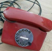 Wählscheibentelefon altes rotes Telefon Baden-Württemberg - Nordheim Vorschau