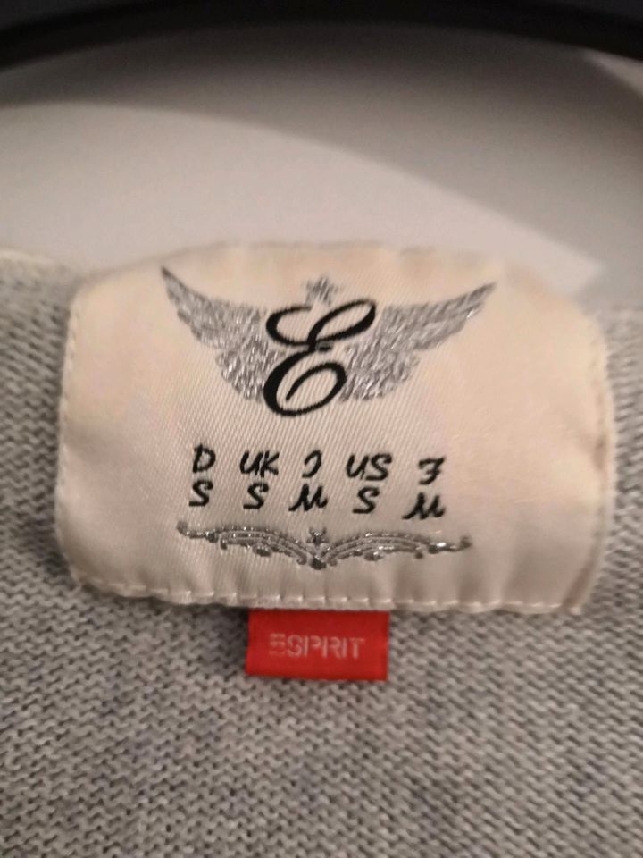 ESPRIT Pullover, Hoodie Gr. S grau interessante Schnürung in Bochum