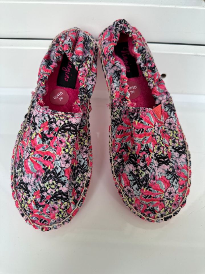 Vingino Espadrilles Sommerschuhe Gr 35 Pink Bunt Neu NP 45€ in Kiel