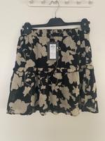 Chiffon A-Linie Rock knielang Blumen locker Only Baden-Württemberg - Hohentengen am Hochrhein Vorschau