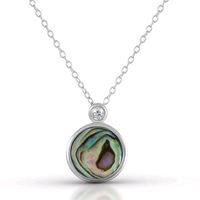 Collier 925/- Sterling Silber rhodiniert 45cm Abalone Hannover - Herrenhausen-Stöcken Vorschau