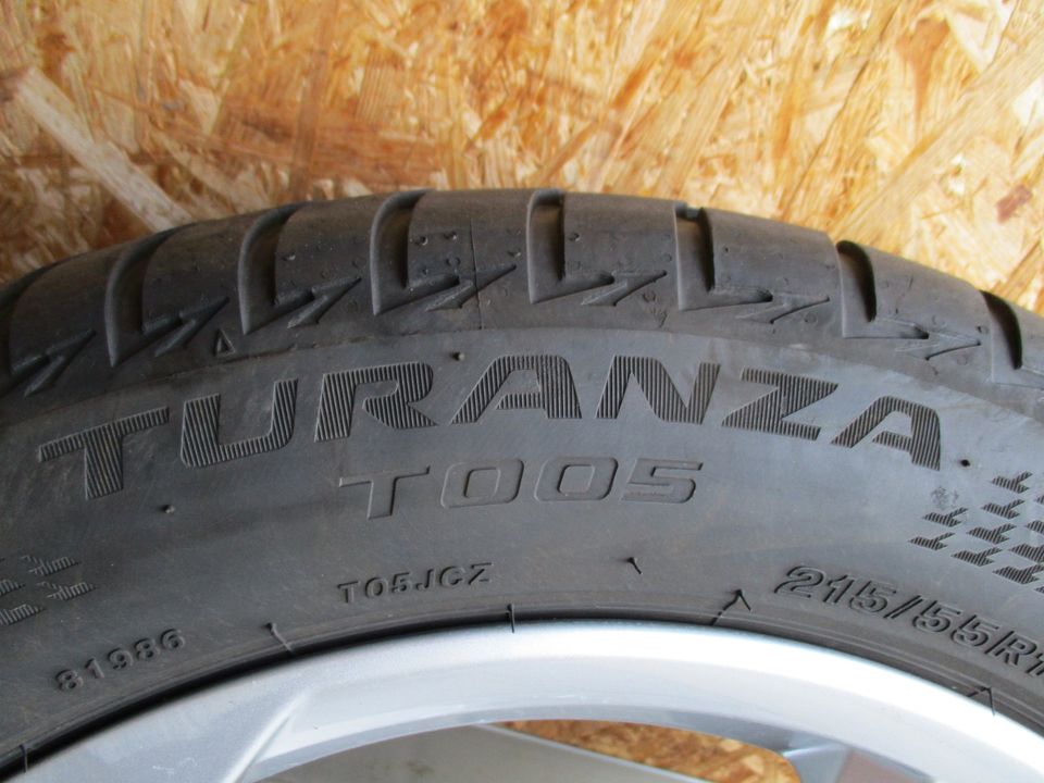 Sommerreifen 215/55 R17 auf Alufelgen 7,0Jx17H2 ET45 Audi Q2 in Aichach