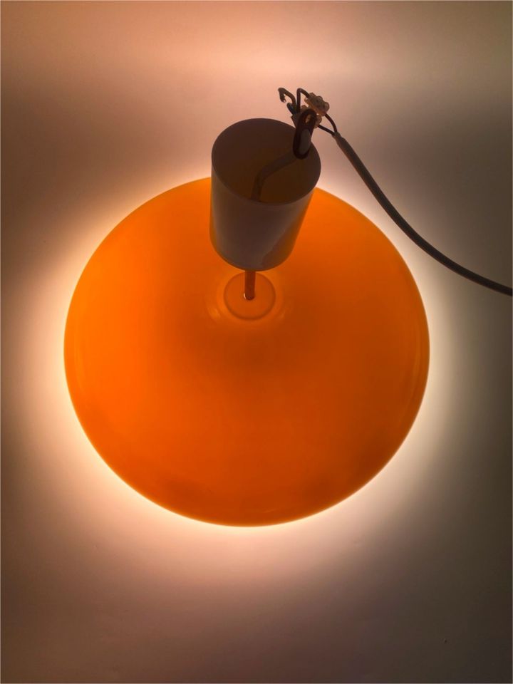 * VINTAGE KÜCHENLAMPE ESSTISCH GELB RING NEONRÖHRE 60er 70er in Berlin