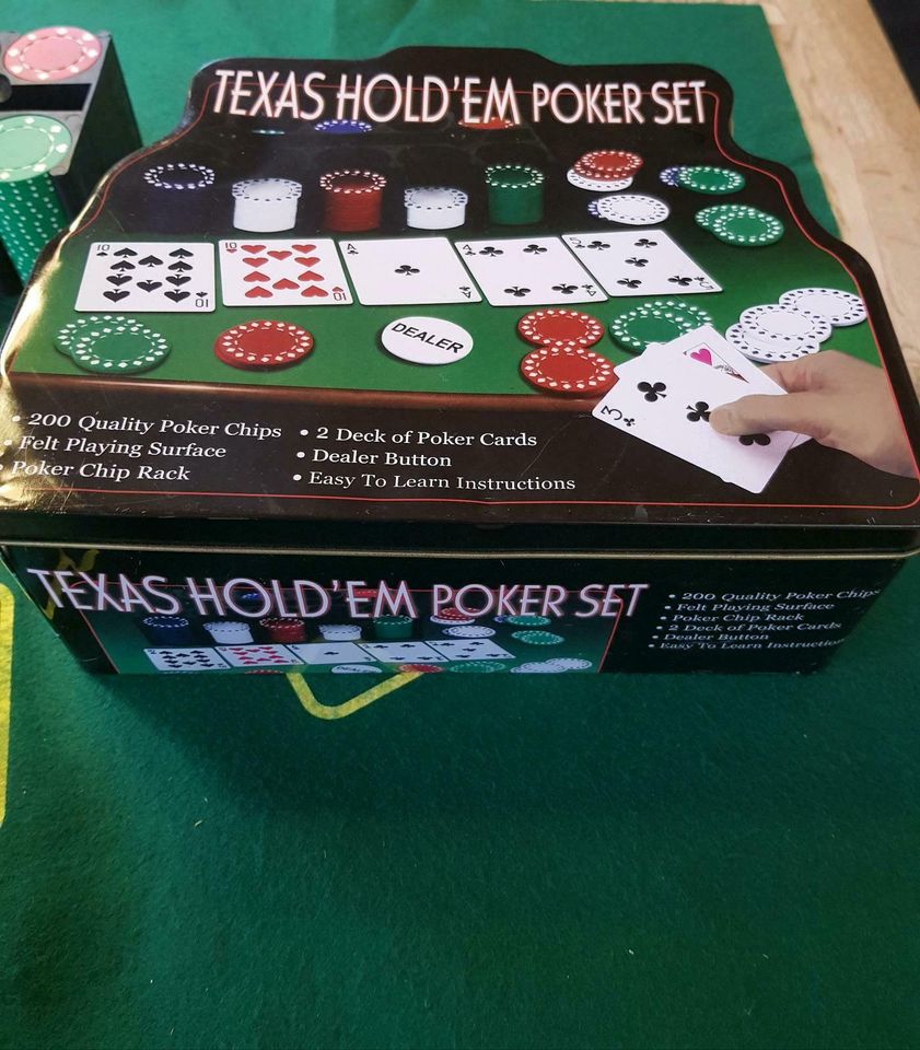 ⭐️Texas Poker Set Hold`em Pokerchips⭐️ in Sailauf