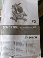 Bosch Professional Kapp- und Gehrungssäge GCM 12 GDL 2.000 W mit Niedersachsen - Loxstedt Vorschau