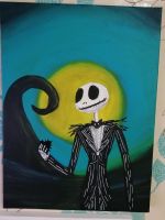 Jack Skellington: Nightmare Before Christmas, Acrylgemälde/ Acryl Niedersachsen - Osnabrück Vorschau