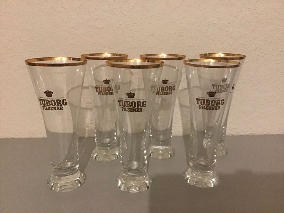 Biergläser Tuborg, 6 Stück in Kirchlengern
