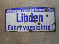 Emaille Schild "Linden", ADAC, Rarität, Dachbodenfund Bayern - Markt Erlbach Vorschau