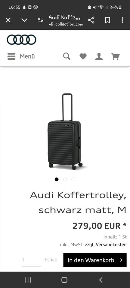Koffer Samsonite M, Audi Collection NEU! in Leipzig