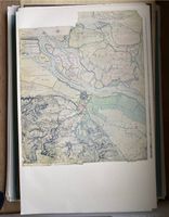 Historische Karte, Stadt- und Festung Harburg nebst Umgebung 1772 Wandsbek - Hamburg Volksdorf Vorschau