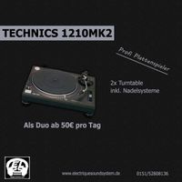 [VERMIETUNG] Plattenspieler Set Turntabel 2x Technics 1210er MK2 Sachsen-Anhalt - Magdeburg Vorschau