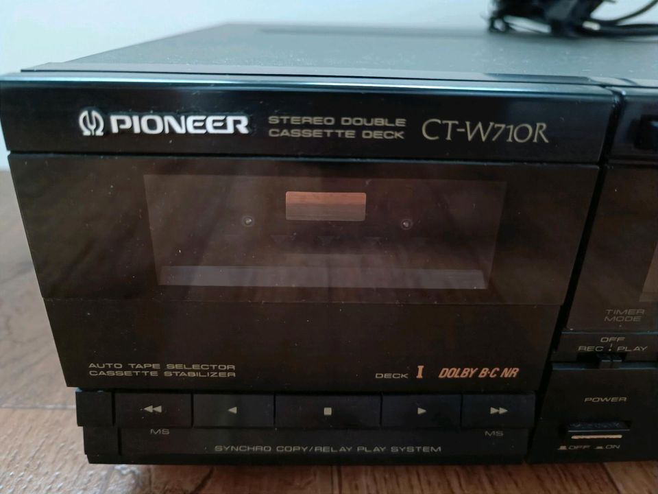 Pioneer CT-W710R Doppelkassettendeck in Steinbach-Hallenberg (Thüringer W)