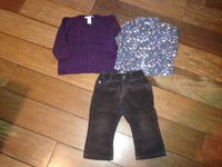 Größe 86: Hose, Bluse & Strickjacke für Mädchen von H&M und C&A Bayern - Weichs Vorschau