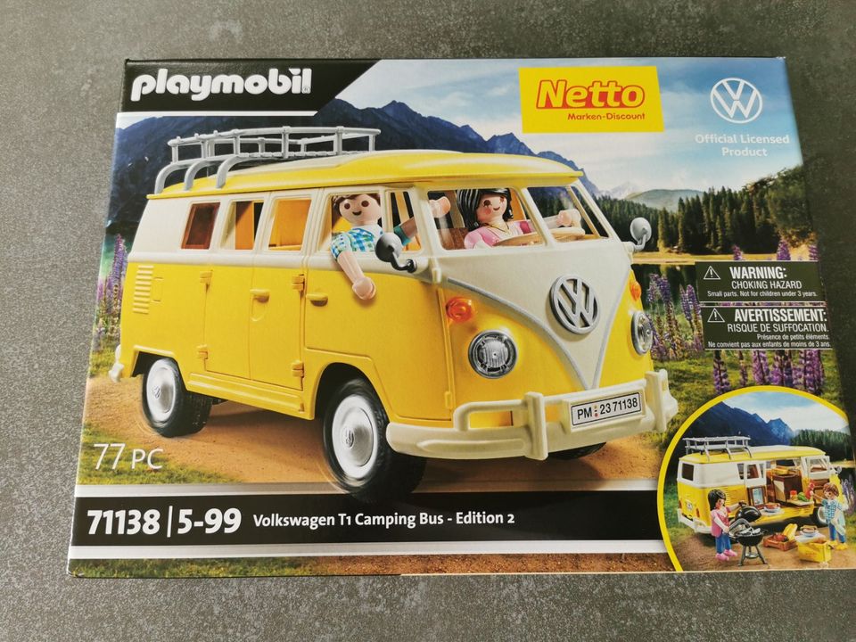 PLAYMOBIL 71138 VW T1 Camping Bus Netto Sonderedition 2 in Wachenroth