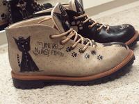 Schuhe mit Katzenmotiv, Größe 42! Lübeck - Innenstadt Vorschau