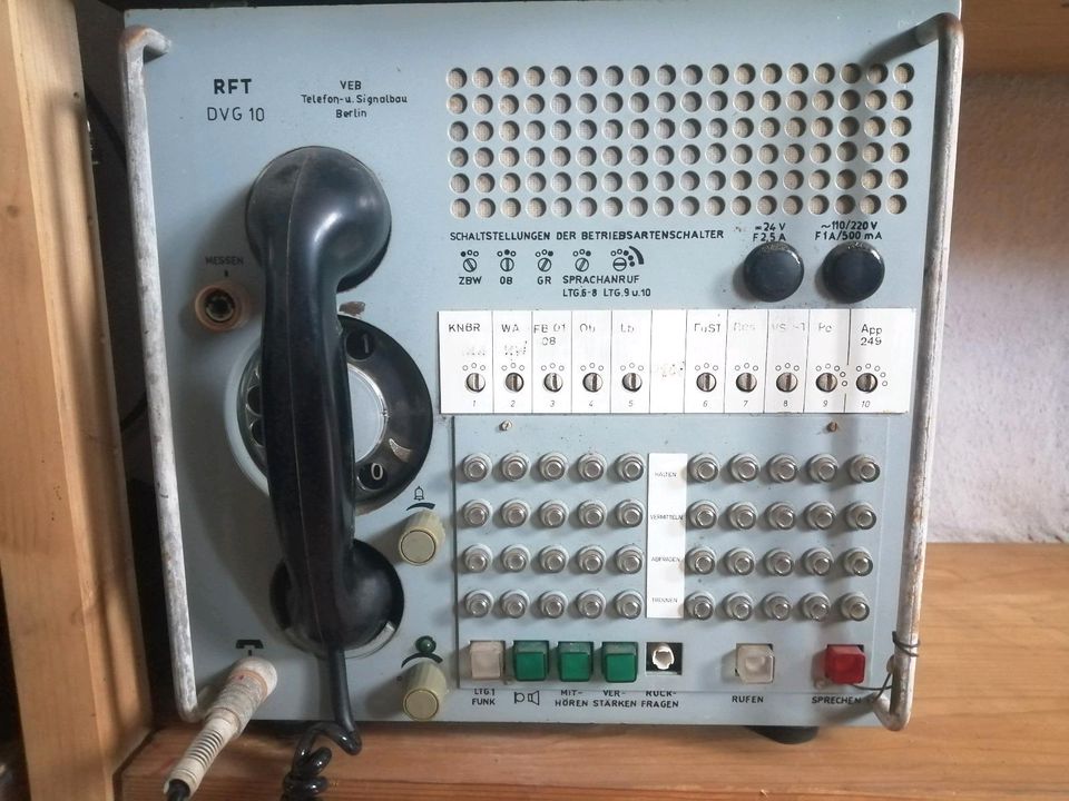 RFT Telefon Anlage in Hohenstein bei Nordhausen