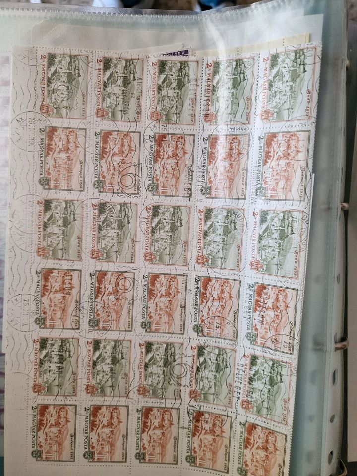 Briefmarken Bogen Sammlung in Erlenbach am Main 