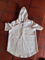 Kapuzen T-Shirt creme Strukturmuster Gr. 38/40 dickerer Stoff neu Hessen - Hadamar Vorschau