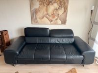 Ledercouch schwarz Leder Sofa Couch aus echtem Kalbsleder 220cm Nordrhein-Westfalen - Bocholt Vorschau