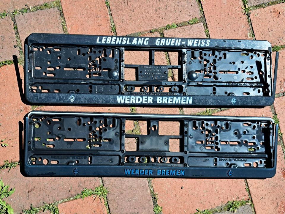 2 x Kennzeichenhalter Werder Bremen in Senden
