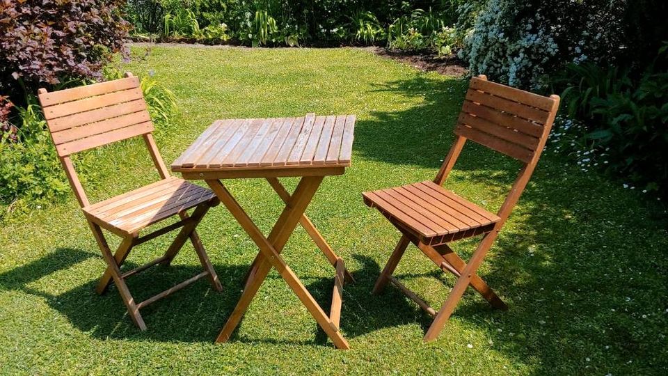 Garten Tisch und Stühle Holz massiv Profiline ähnlich Ikea in München