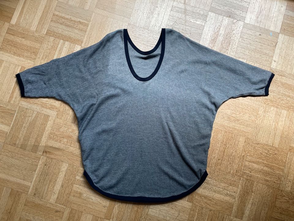 COS Oberteil Wolle/Strick T-Shirt Blau-weiß M/38 in Frankfurt am Main