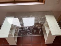 Ikea Glastisch mit Standbeinen Schreibtisch Rheinland-Pfalz - Gensingen Vorschau