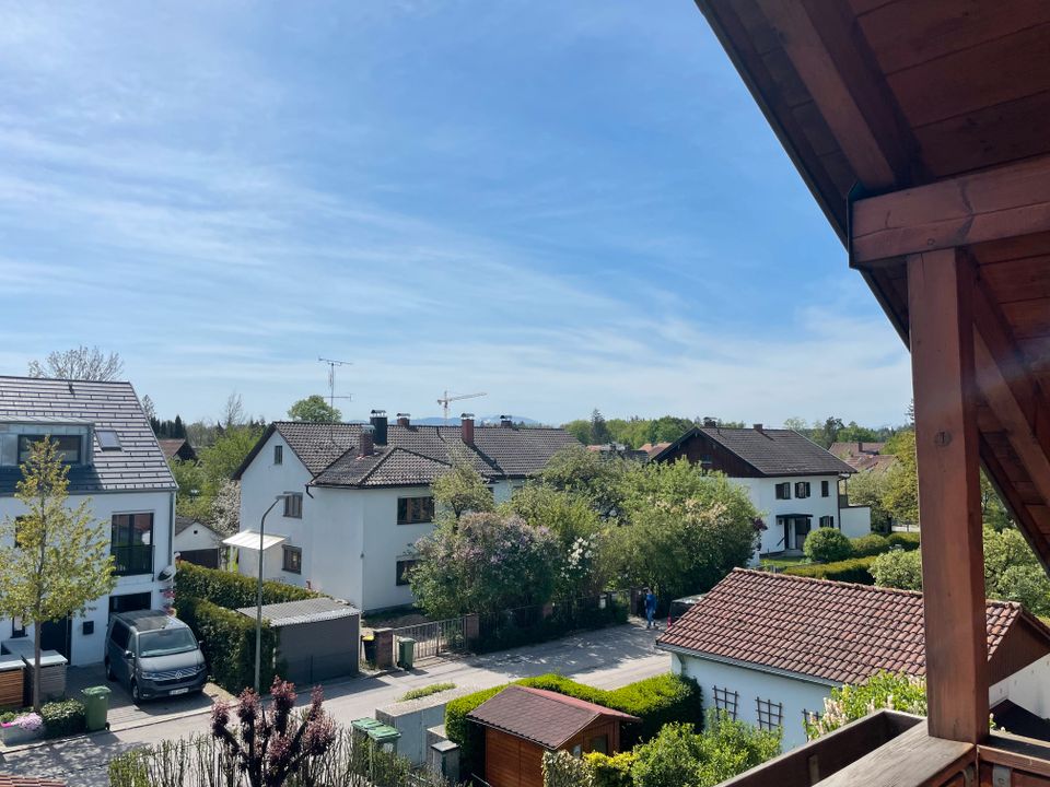 Gartenberg | Maisonettewohnung mit Gartenanteil, 2 Balkone, ruhige Lage, Bergblick - Heizung neu in Geretsried