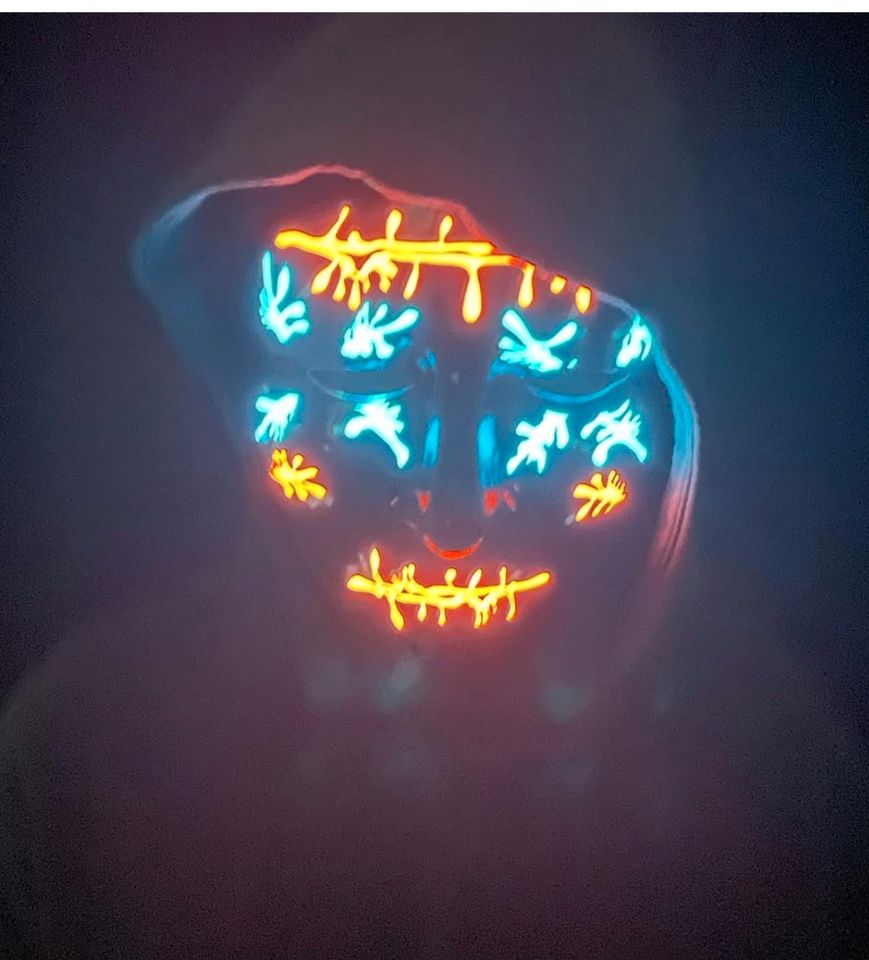 Halloween LED Maske neu Leuchtmaske Party in Ritterhude